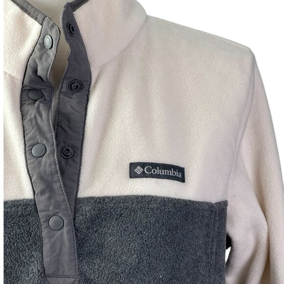Columbia Women's Benton Springs Half Snap Pullover Fleece II in Heather Grey Med - Picture 6 of 9